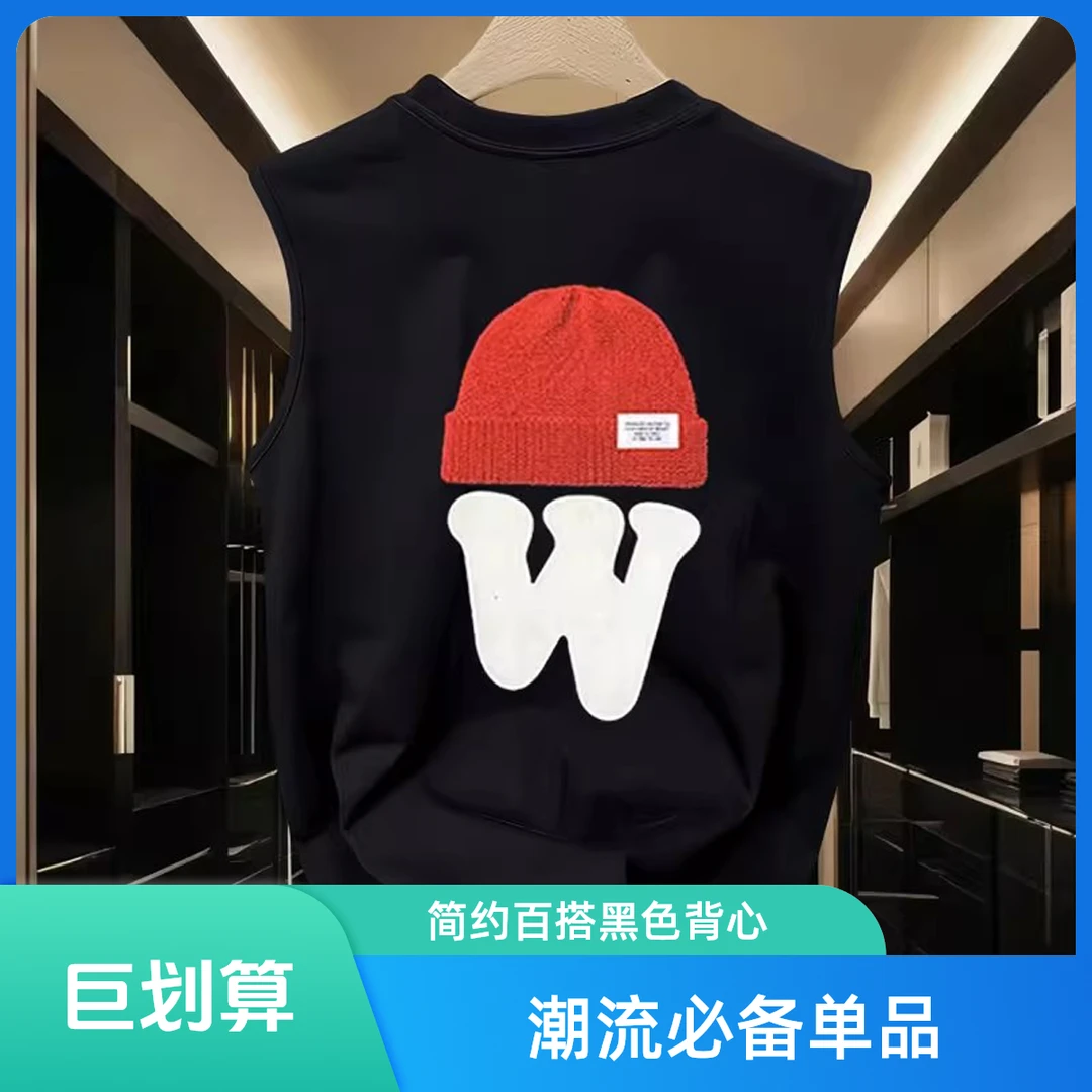 仓石一树背心男款夏季美式ins潮牌宽松运动纯棉t恤男无袖坎肩上衣