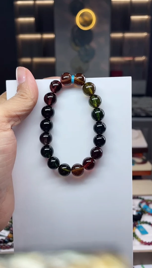 单圈手串未镶嵌碧玺（多样性发一条）Q