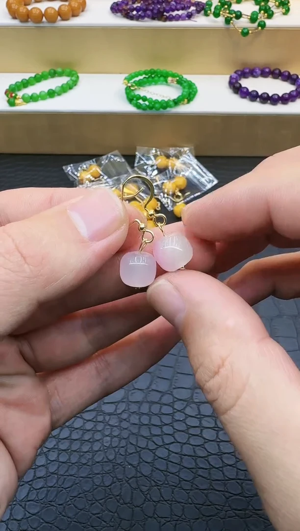 【闪购商品】水晶耳饰14K金镶嵌134