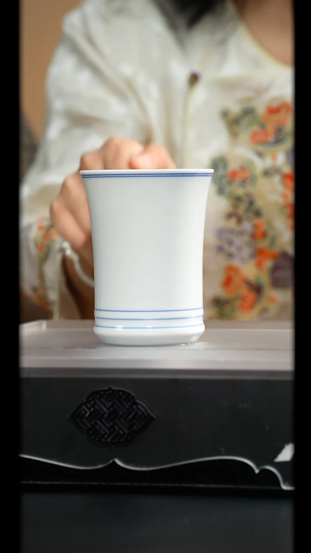 涂杏花窑丨白胎可乐杯景德镇陶瓷