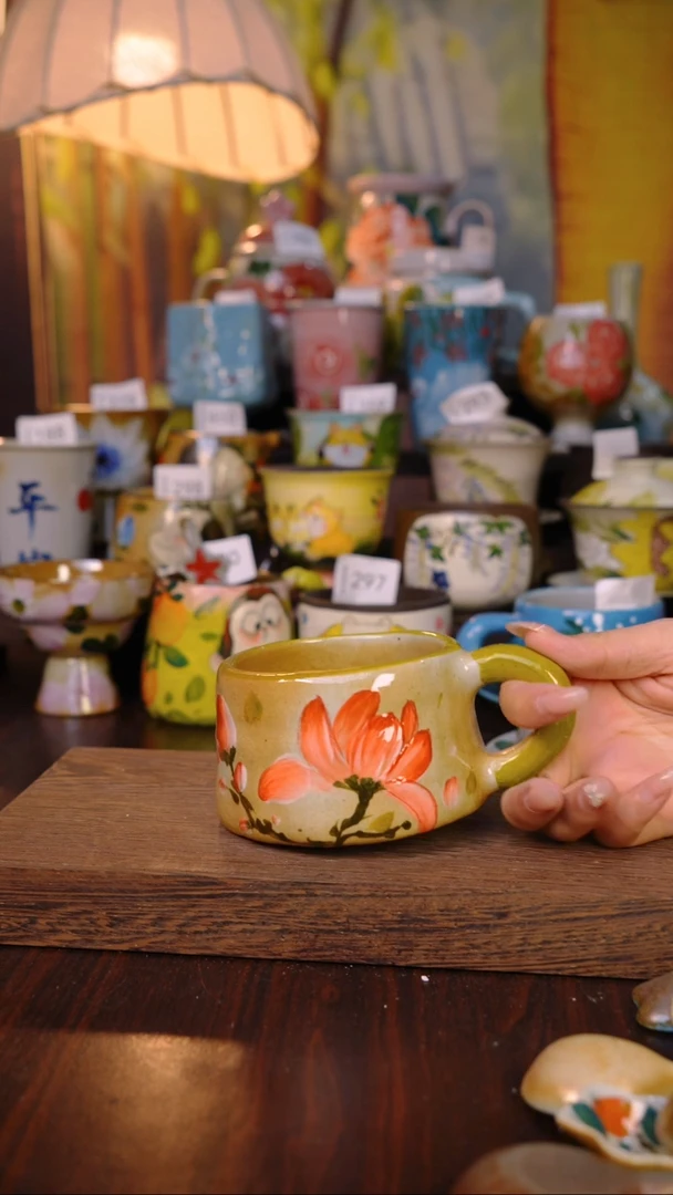 摆件泥垚手作 景德镇手工手绘器物
