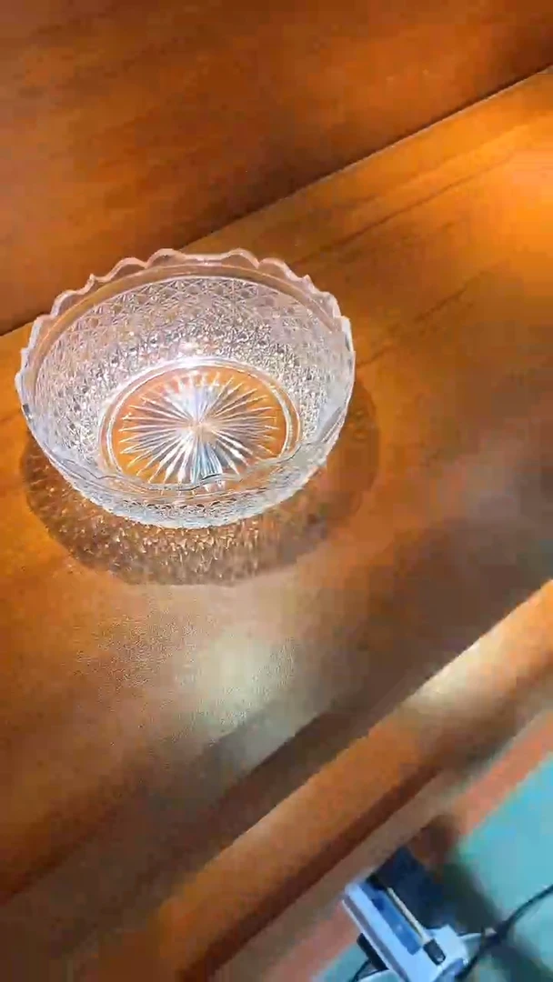 水晶玻璃无手柄款小林英夫水晶碗