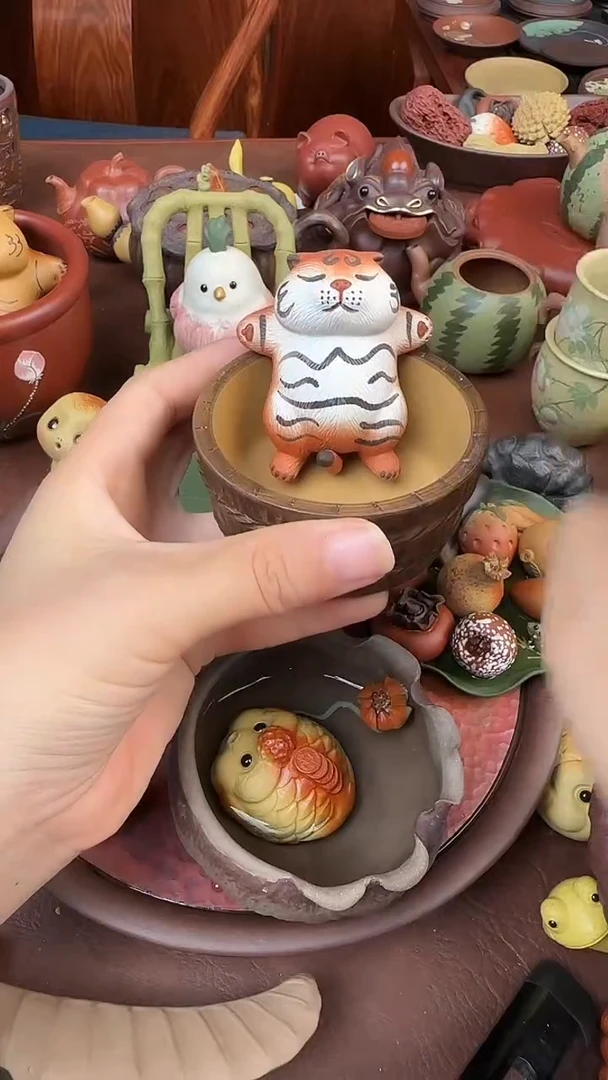 紫砂茶宠紫砂小虎