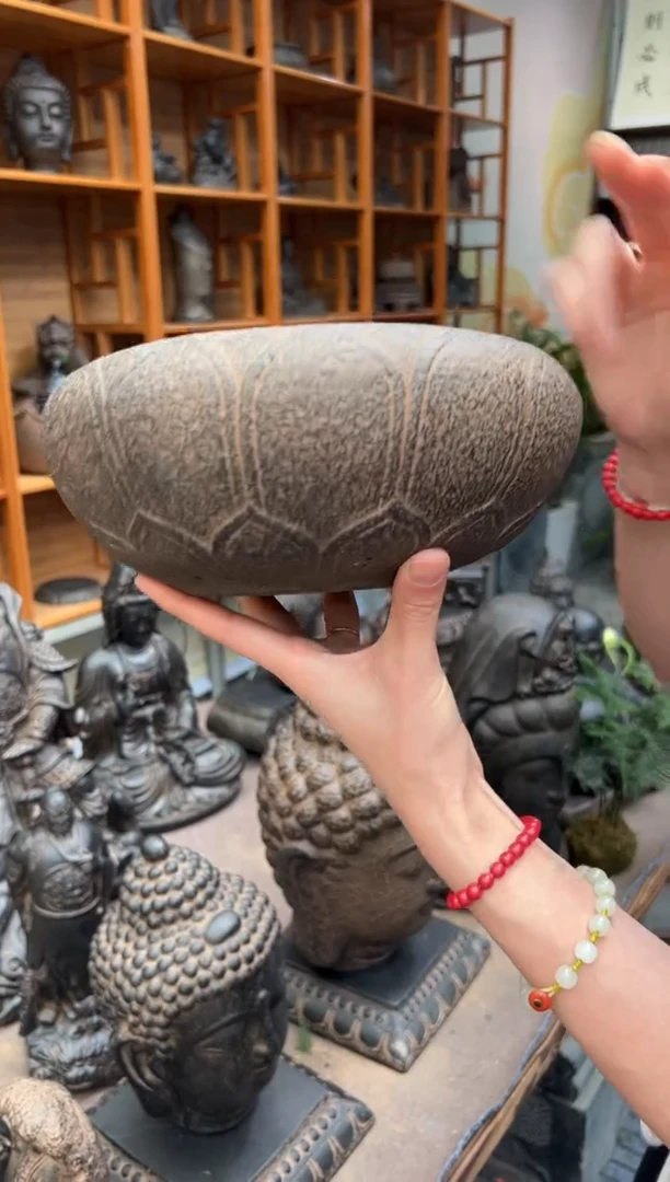 陶土【火山泥】莲花钵