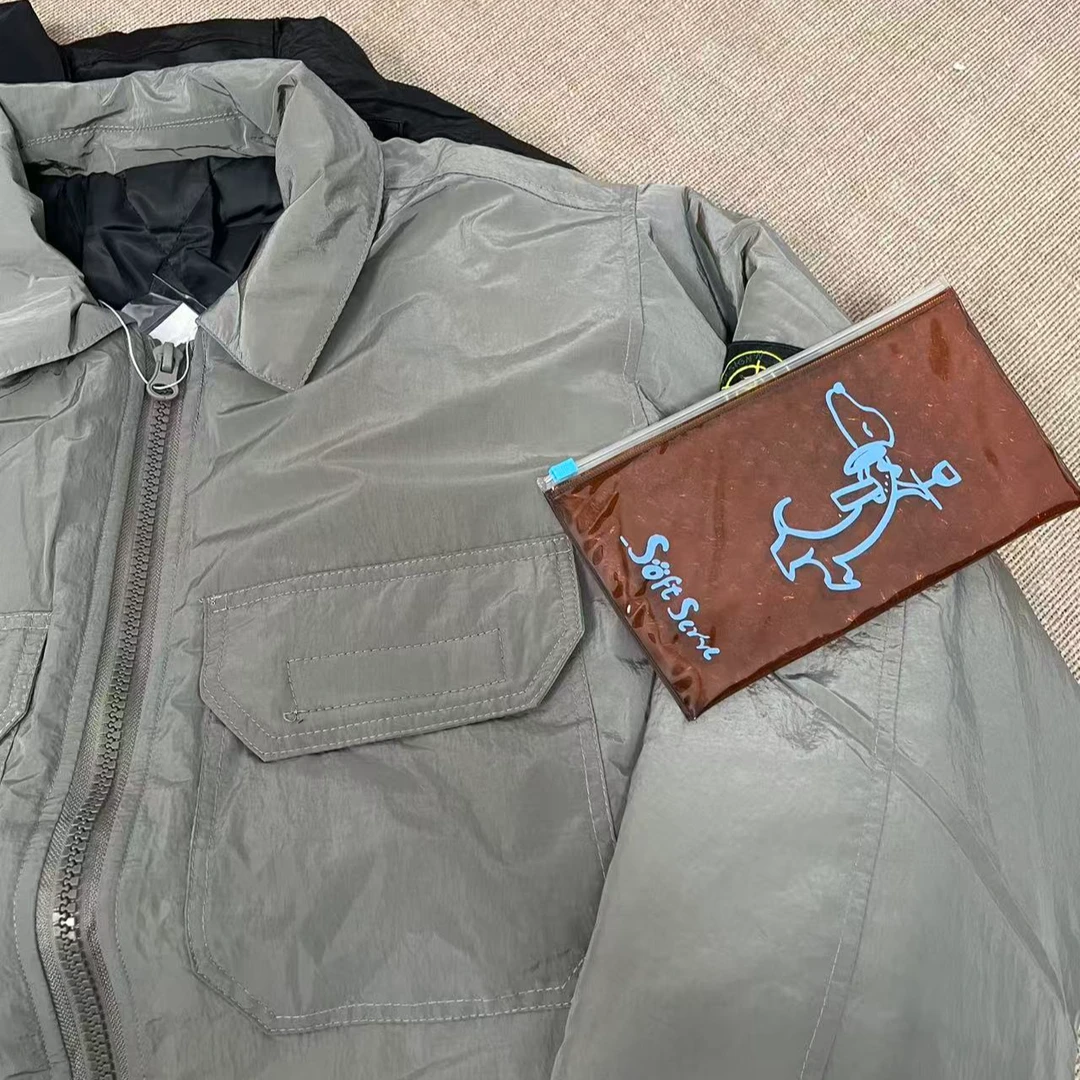 MY185岛家经典版型两色处理拼手速轻薄棉服夹克外套