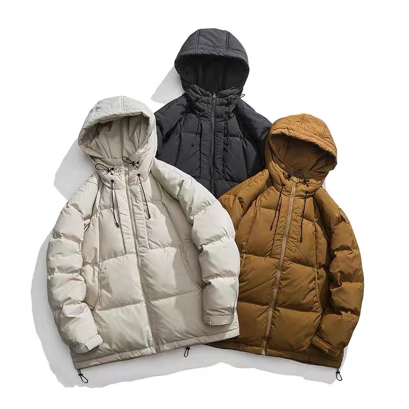 KL0512 秋冬连帽厚款保暖简约百搭羽绒外套