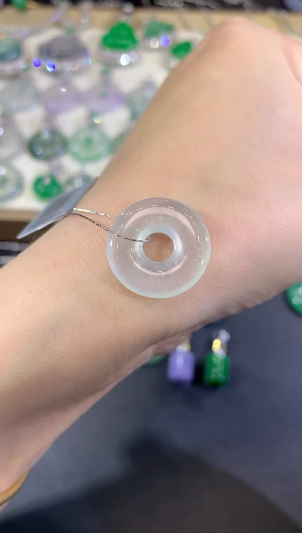 吊坠(不含链)未镶嵌翡翠12-甜甜圈（多样性发货一件