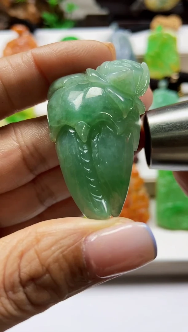颈饰未镶嵌翡翠翡翠A货