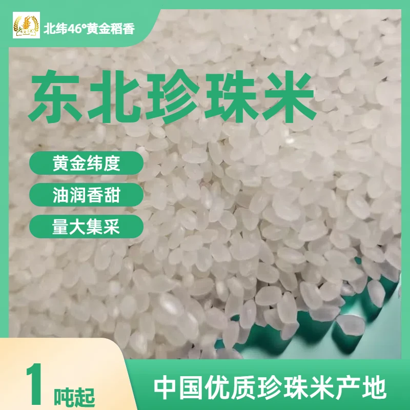 1吨起低价东北珍珠米食堂工地集采哈尔滨通河黄金纬度产区