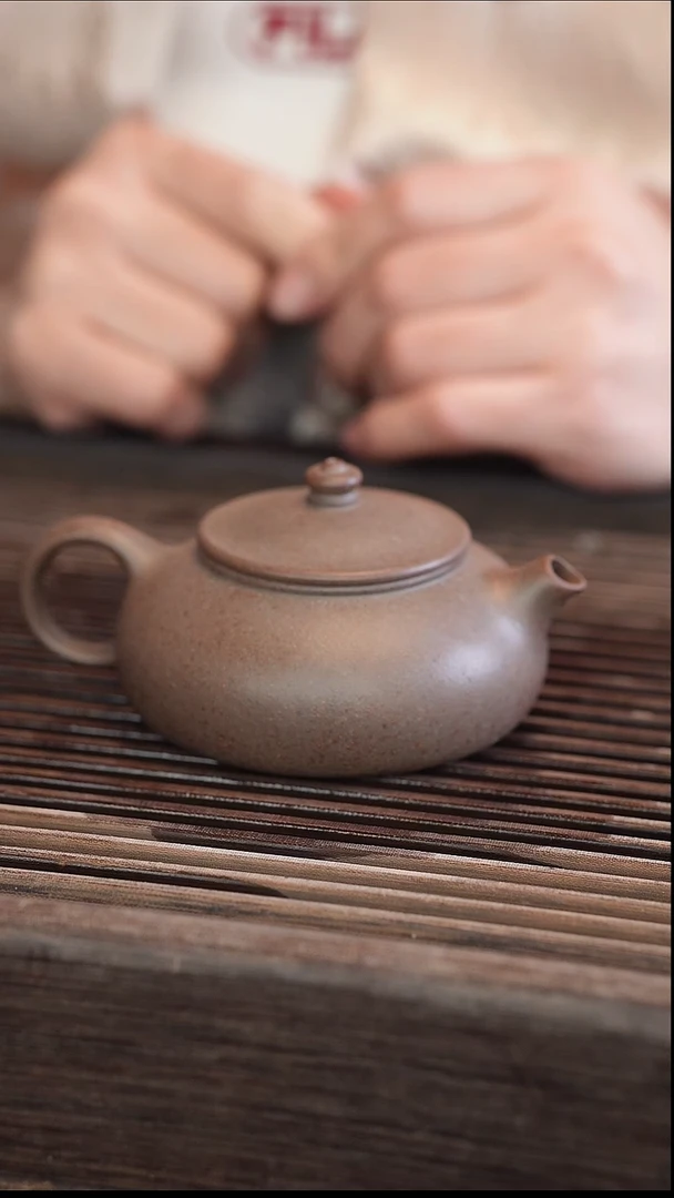 茶壶紫砂寒江 还原烧 半手工 150cc