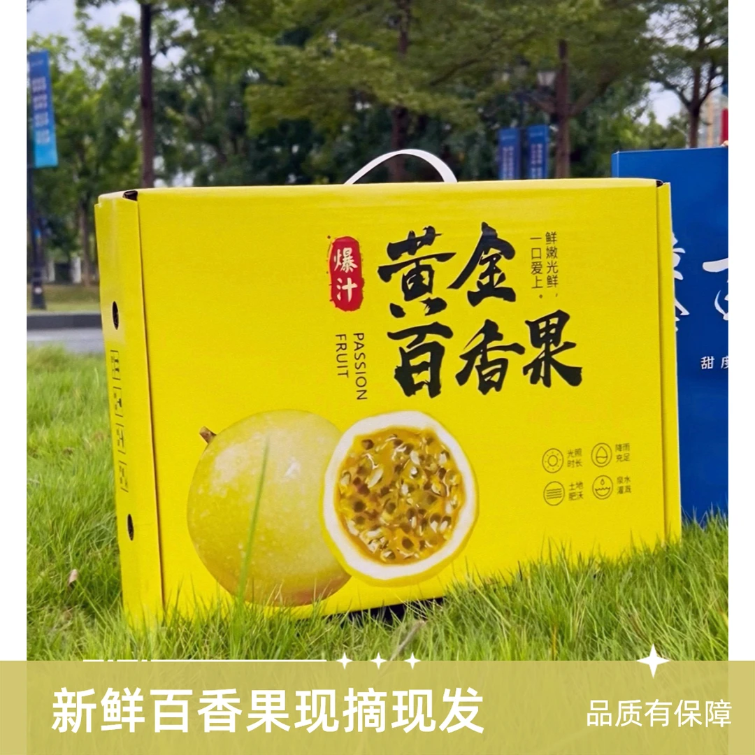 顺丰包邮【中秋礼盒】广西钦蜜9号百香果新鲜现摘当季水果多汁香甜
