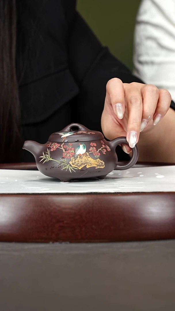 茶壶紫砂51ZCP汉棠石瓢 黑墩头180cc