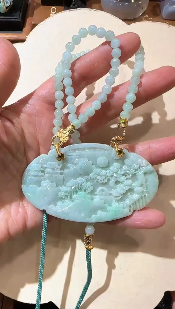 【闪购商品】翡翠颈饰未镶嵌国风