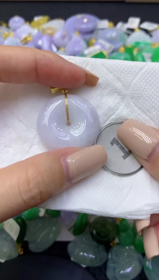 颈饰未镶嵌翡翠天然缅甸翡翠A货