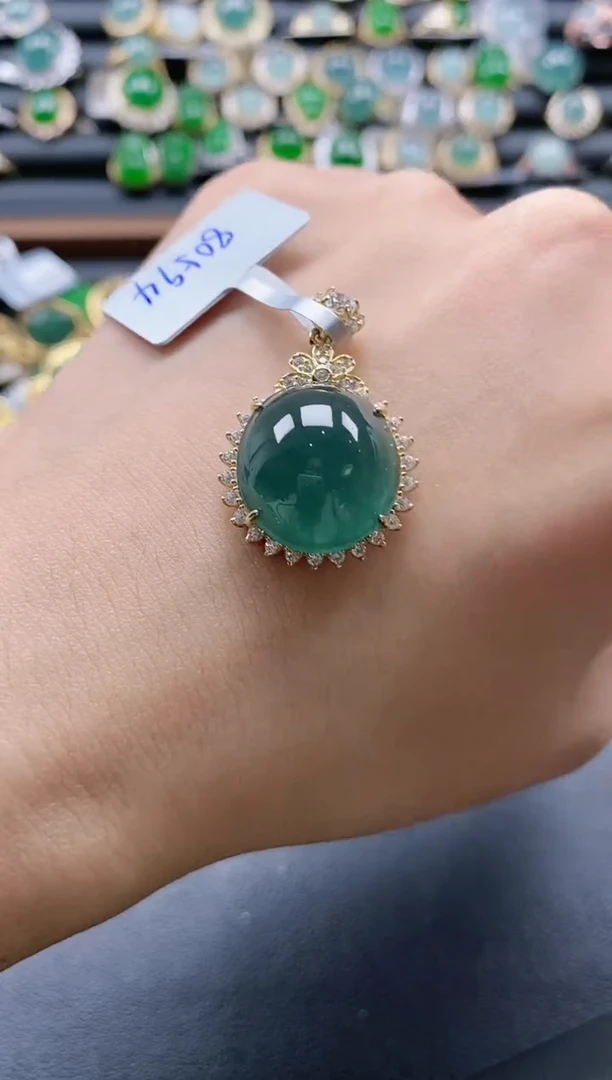 【闪购商品】翡翠戒指银S925镶嵌51511