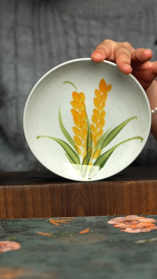 杯釉下彩手工手绘同款陶器