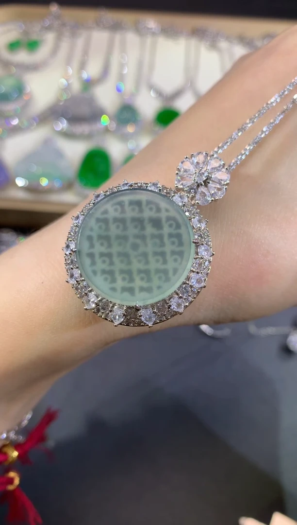 吊坠(不含链)未镶嵌翡翠25-圆牌（多样性发货一件（不含链和扣