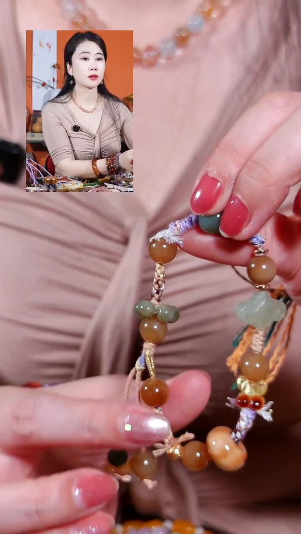 银S925镶嵌手链烟晶欧*手链