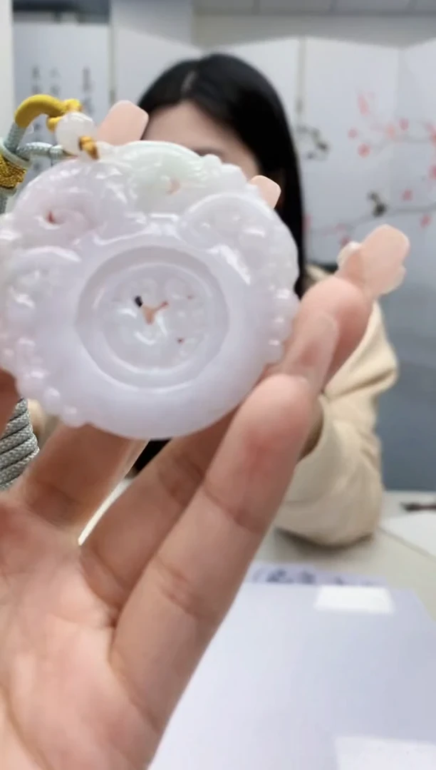 【闪购商品】定制翡翠未镶嵌0405lr-毛货挂件18