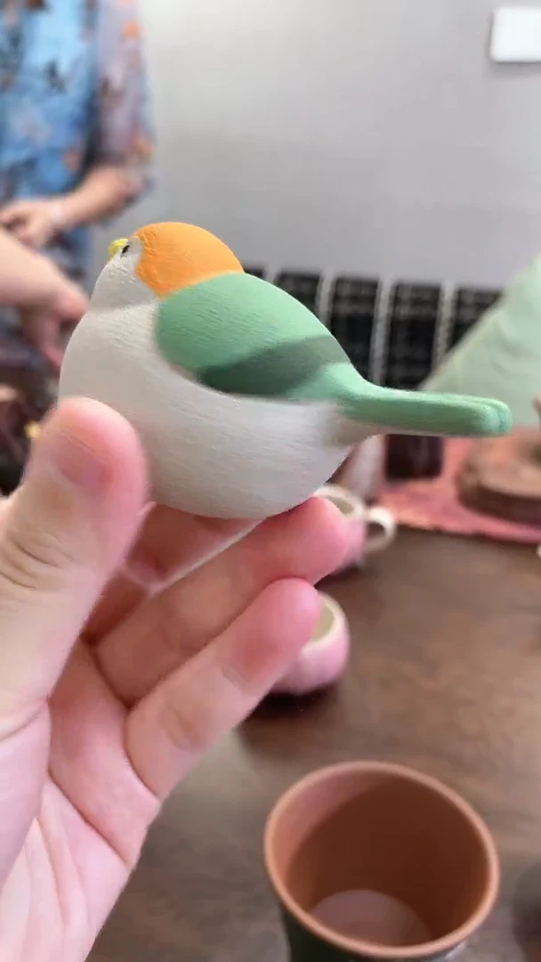 茶壶紫砂小鸟茶宠