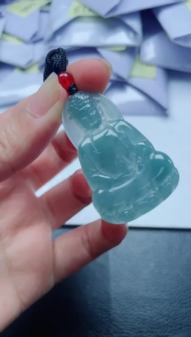 翡翠未镶嵌颈饰多样性发货一件发货-观音