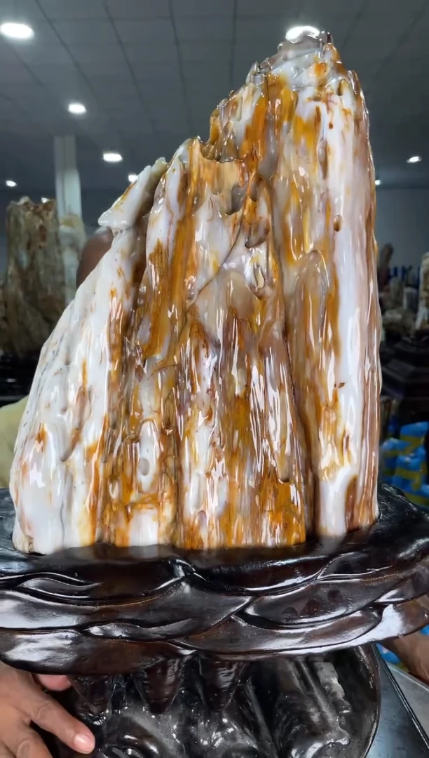 未镶嵌摆件硅化玉38