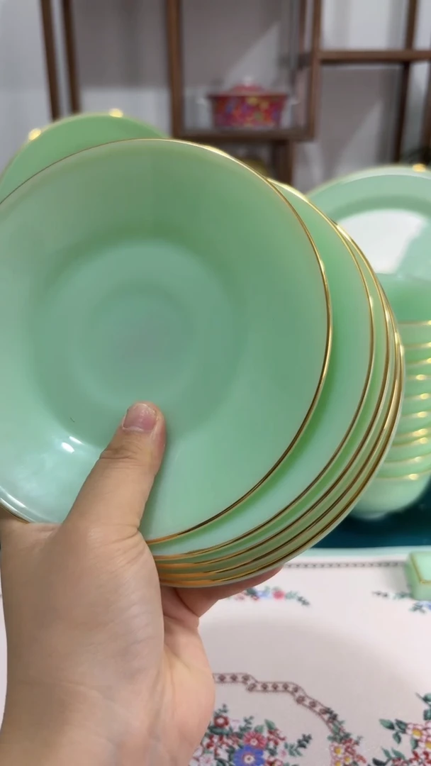 瓷6英寸骨碟10个玉瓷   【贝美】