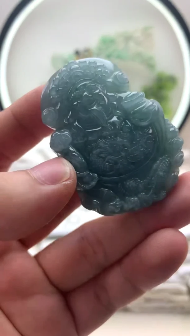 颈饰未镶嵌翡翠财神