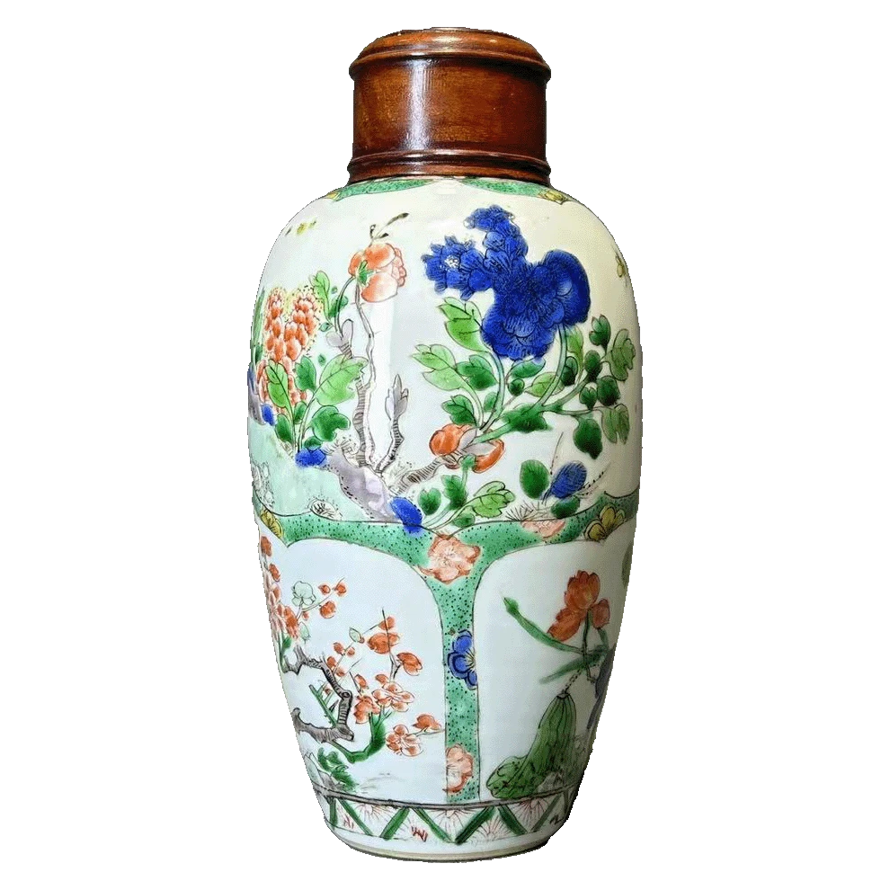 25015512x五彩四季花卉纹莱福瓶