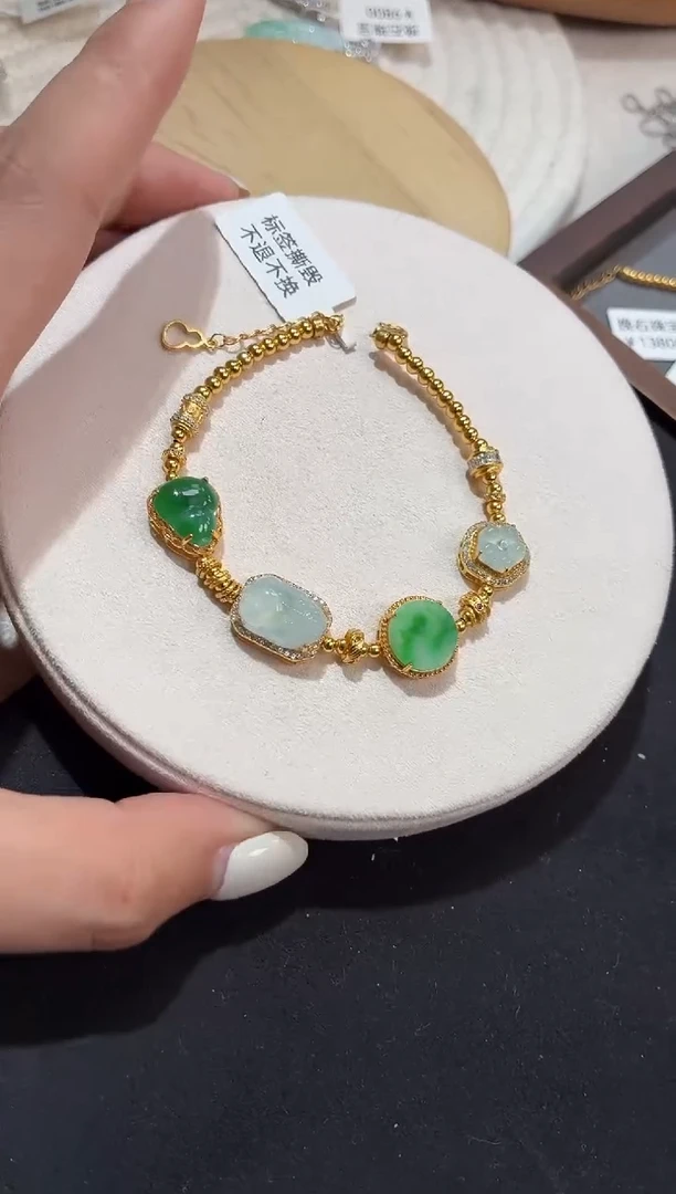 未镶嵌手链翡翠嫣*手串