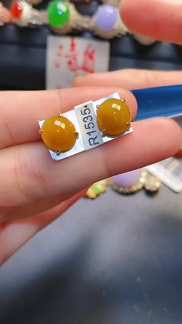 银S925镶嵌戒指翡翠天然