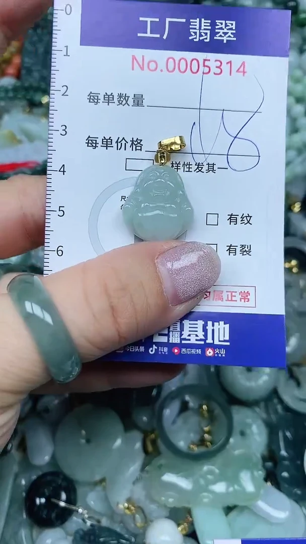 【闪购商品】翡翠吊坠(不含链)未镶嵌翡翠