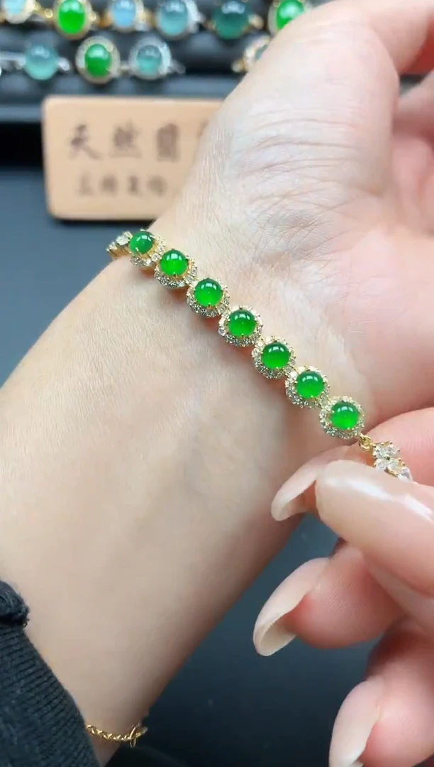 银S925镶嵌戒指翡翠11