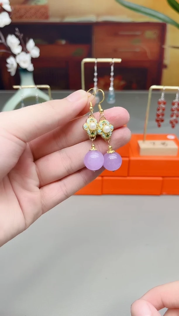 未镶嵌耳钉玛瑙/玉髓312