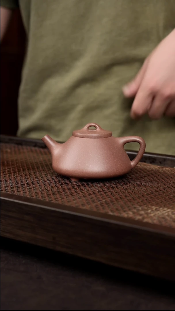 茶壶紫砂桃花泥子冶 小