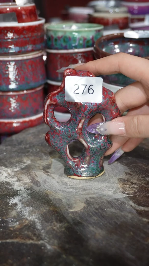 摆件陶精品窑变钧瓷茶器