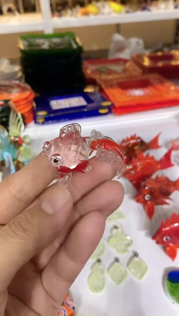 手工艺品琉璃金鱼