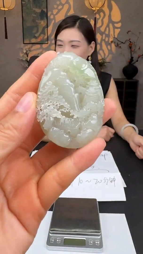 和田玉未镶嵌吊坠(不含链)天工玉文化和田玉110