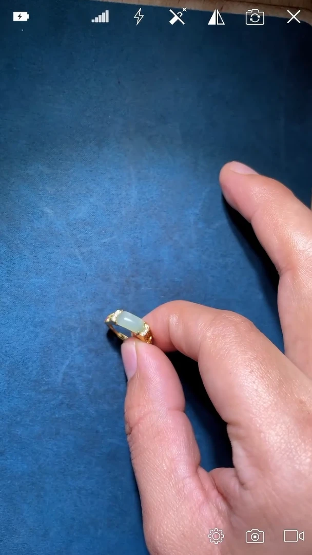 未镶嵌和田玉把件BH775 碧玉 活口 戒指