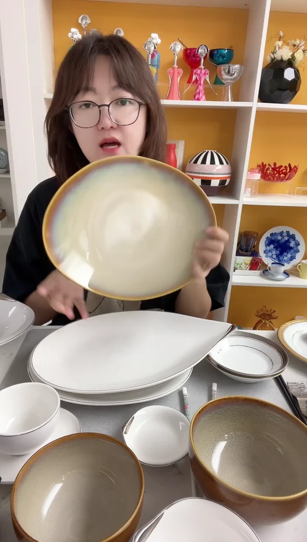 曼谷总 椭圆平盘29cm 微瑕