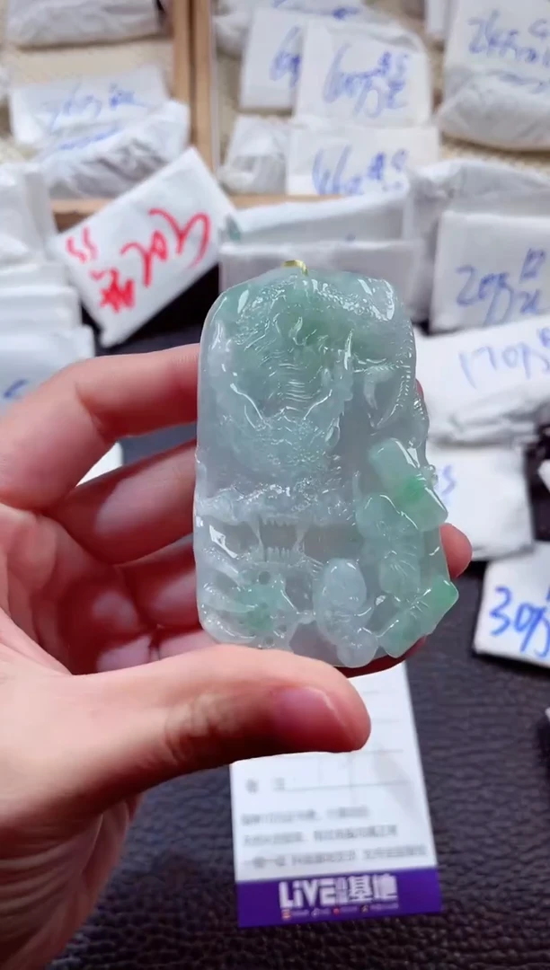 翡翠未镶嵌颈饰00004098