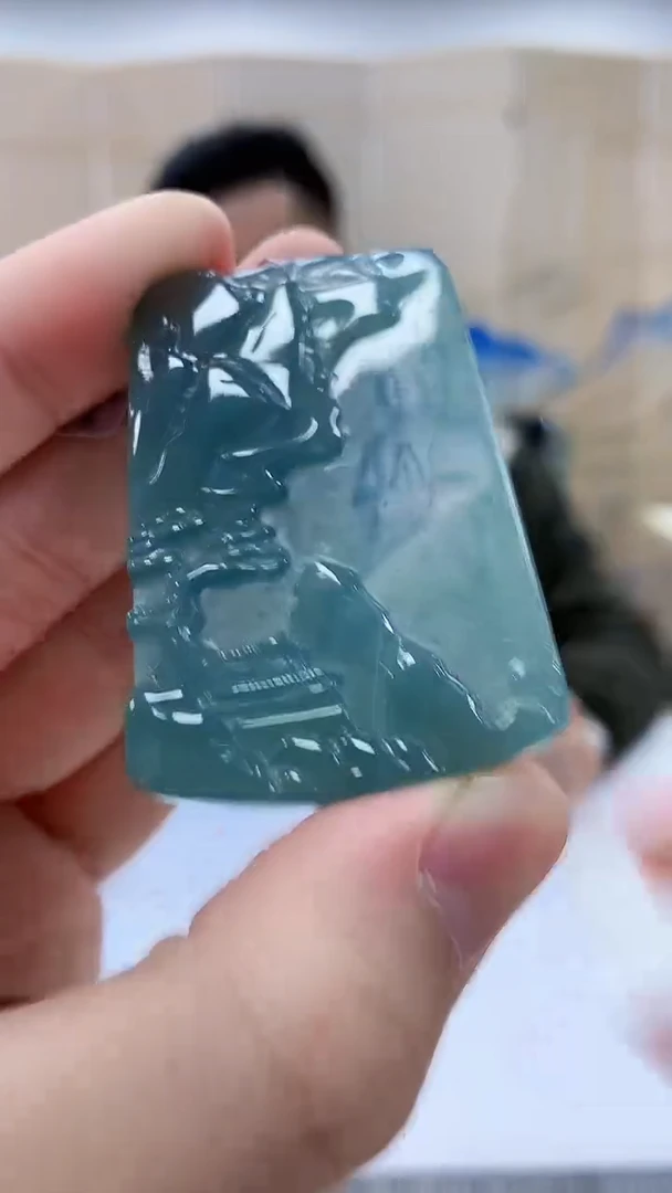 【闪购商品】定制翡翠未镶嵌5152bb-毛货挂件30