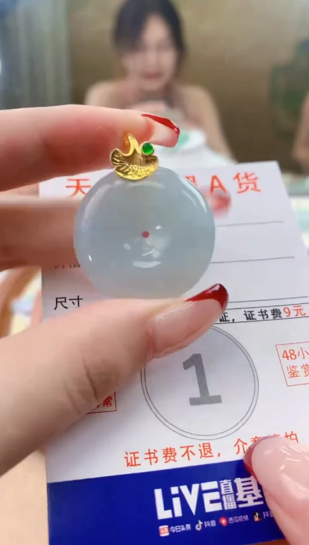 翡翠未镶嵌颈饰天然A货翡翠挂件