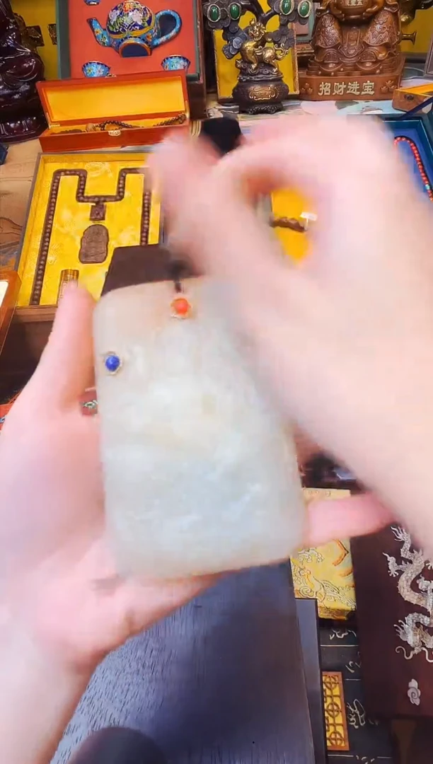 和田玉未镶嵌吊坠(不含链)大美精选高端链接65682