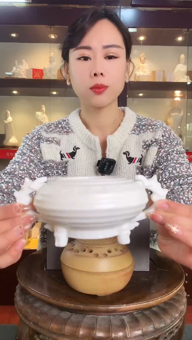 【闪购商品】摆件德化白瓷 簋式炉