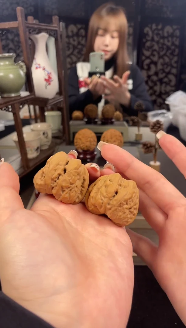 【闪购商品】文玩核桃把件蛤蟆头41尺-32