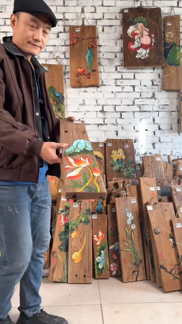 吊坠桃核029号门板画