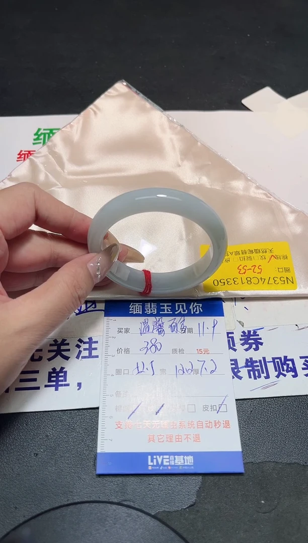 未镶嵌手镯翡翠温**合52-53/13350