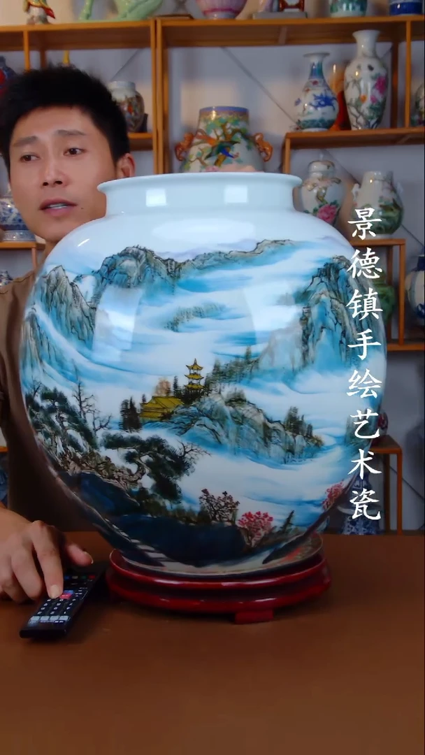 现代景德镇手工手绘陶瓷摆件57