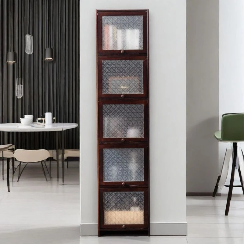 置物架茶水边柜客厅立柜靠墙酒柜夹缝餐边柜子全板储物柜厨房橱柜